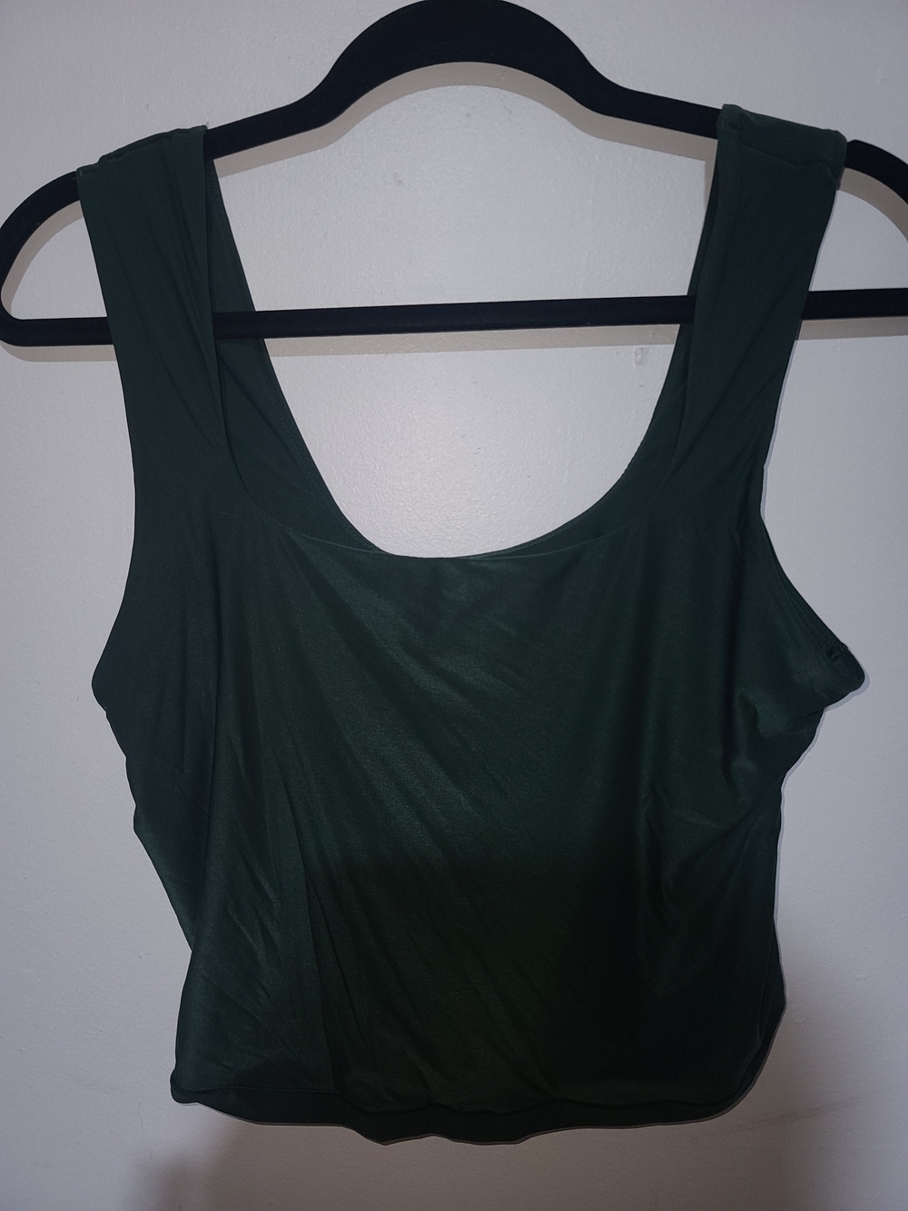Aerie Smoothez Women's Dark Green Scoop Neck Tank Top XXL